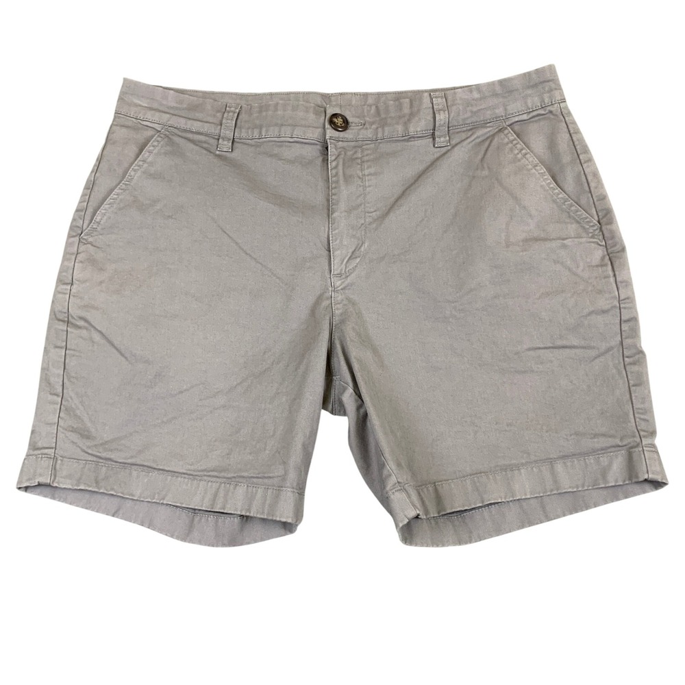 Chubbies Mens Grey Everywear Chino Shorts Size 35 Regular Fit 7 Inch Inseam
